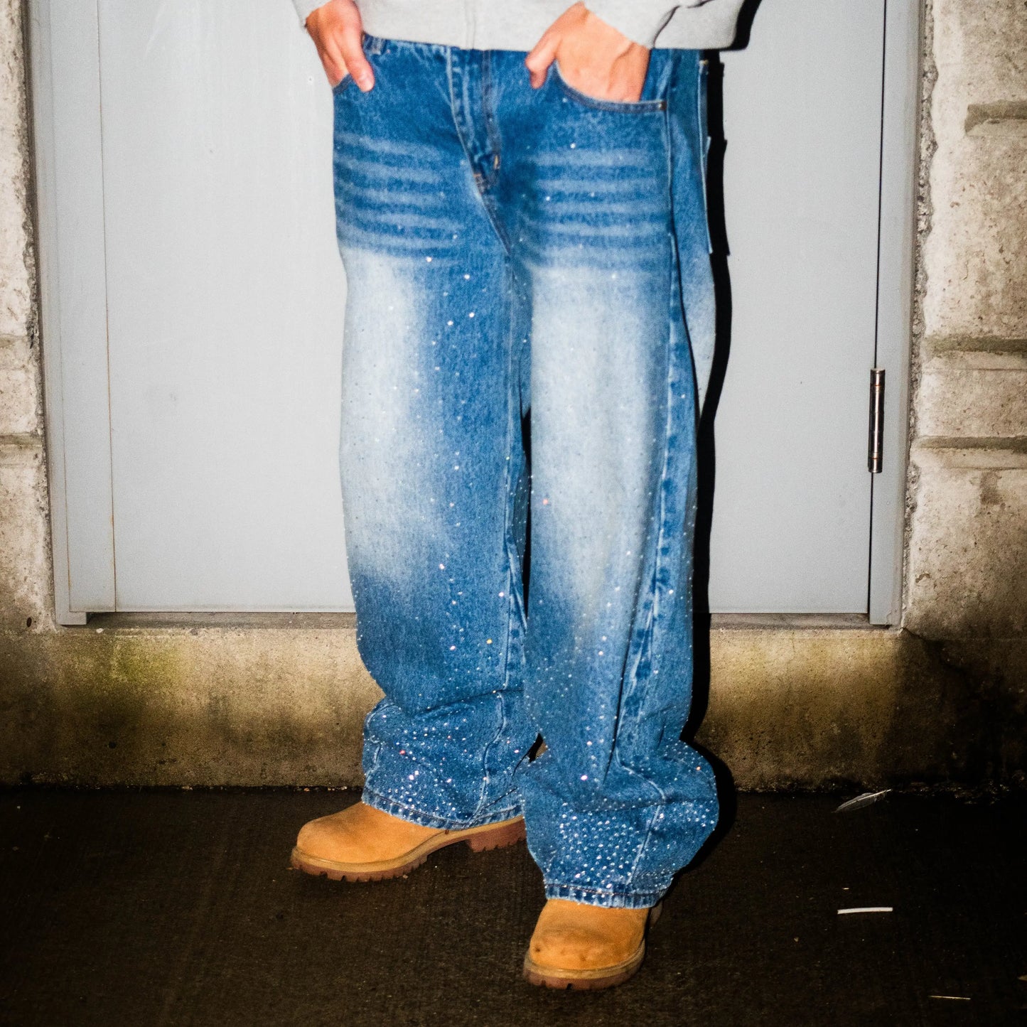 Rhinestone Denim (Blue) Khaotic