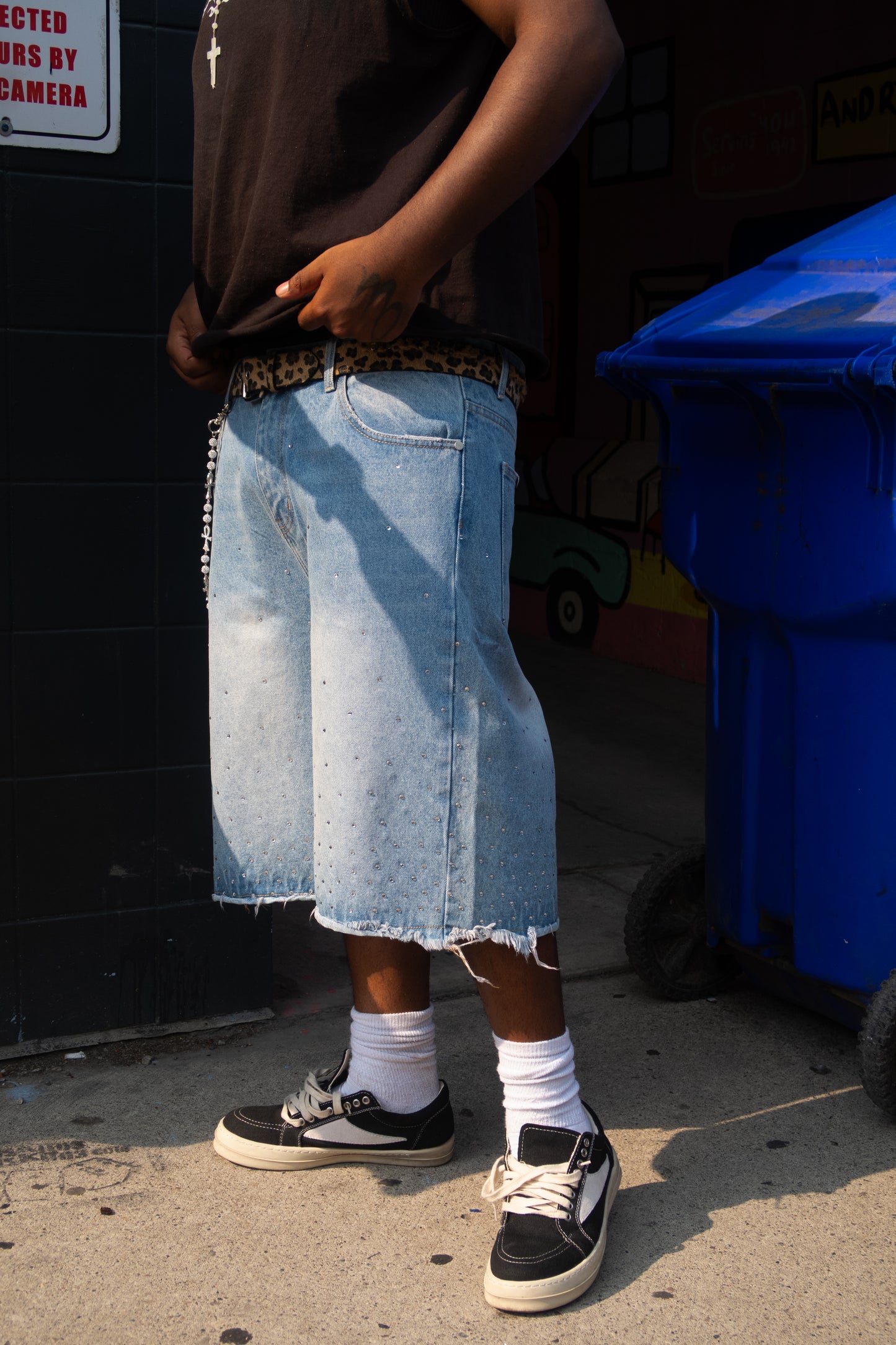 Rhinestone Jorts