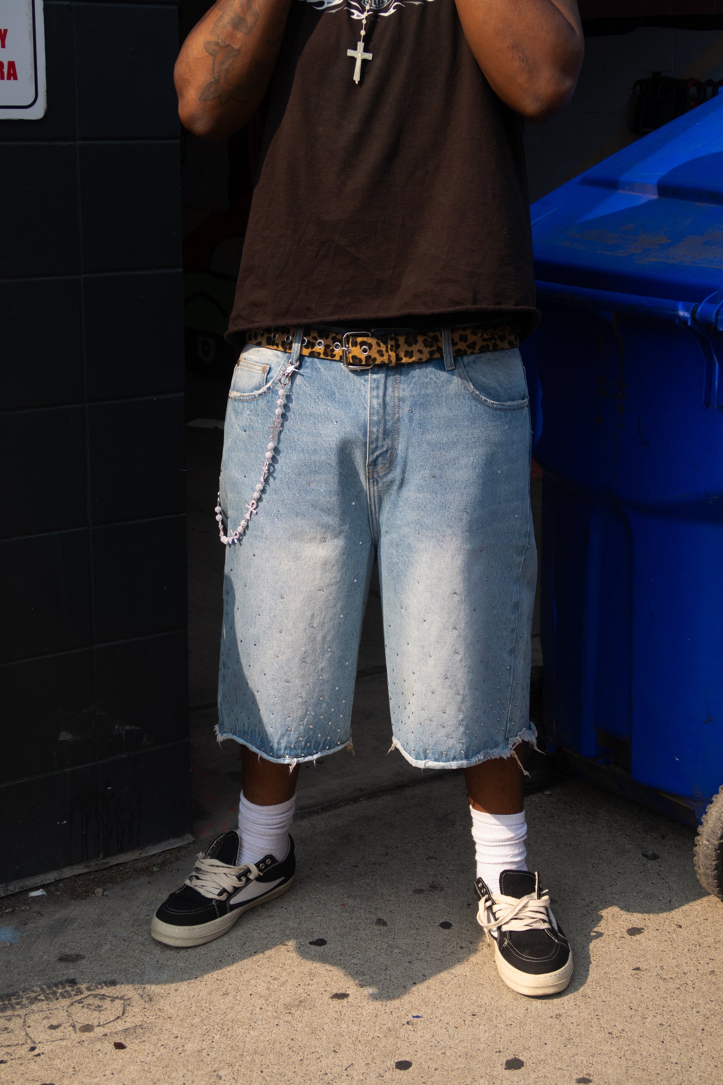 Rhinestone Jorts