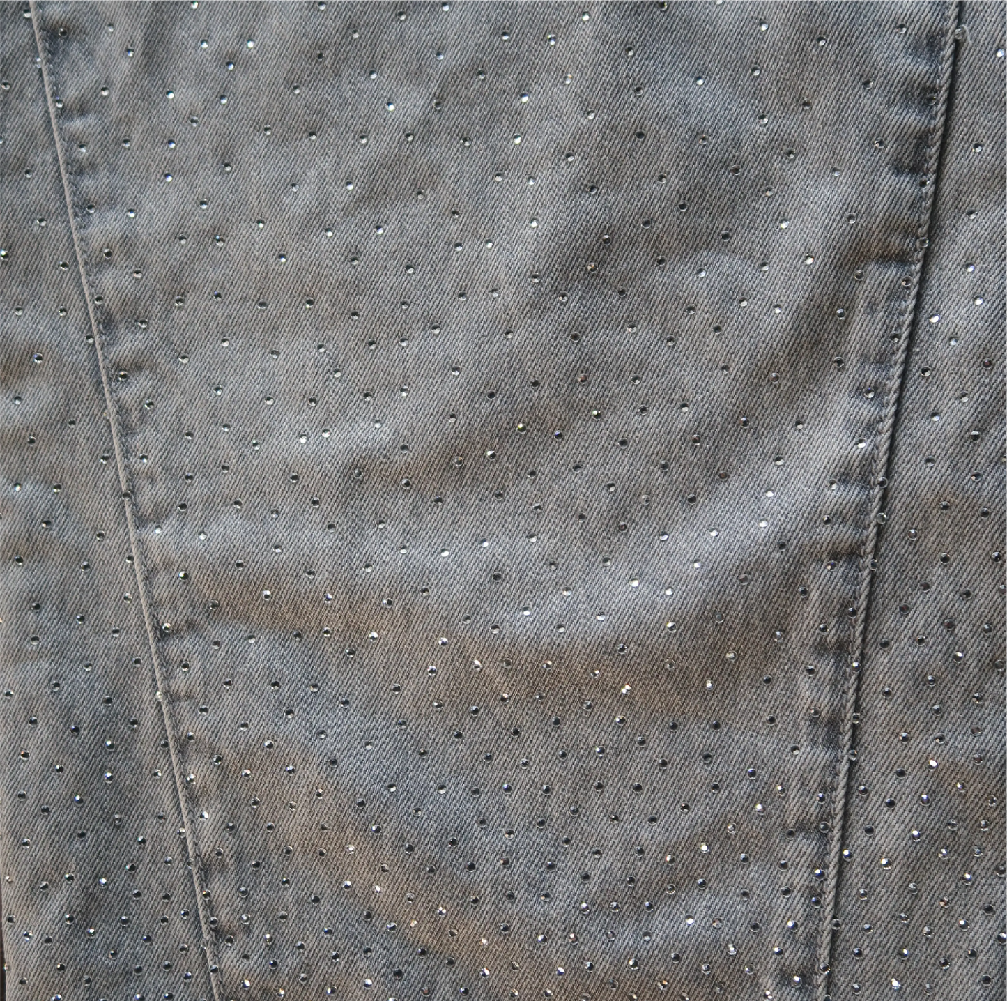 Rhinestone Denim (Grey) Khaotic