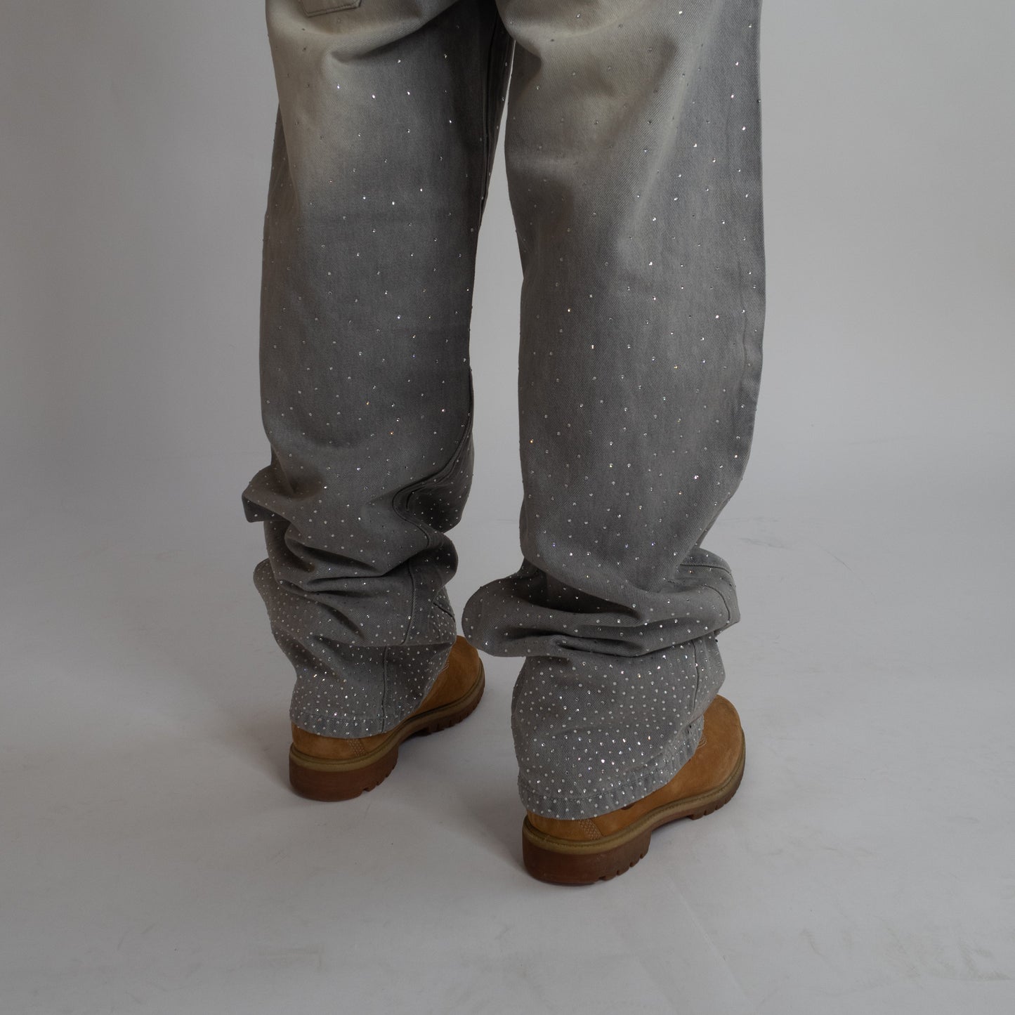 Rhinestone Denim (Grey)