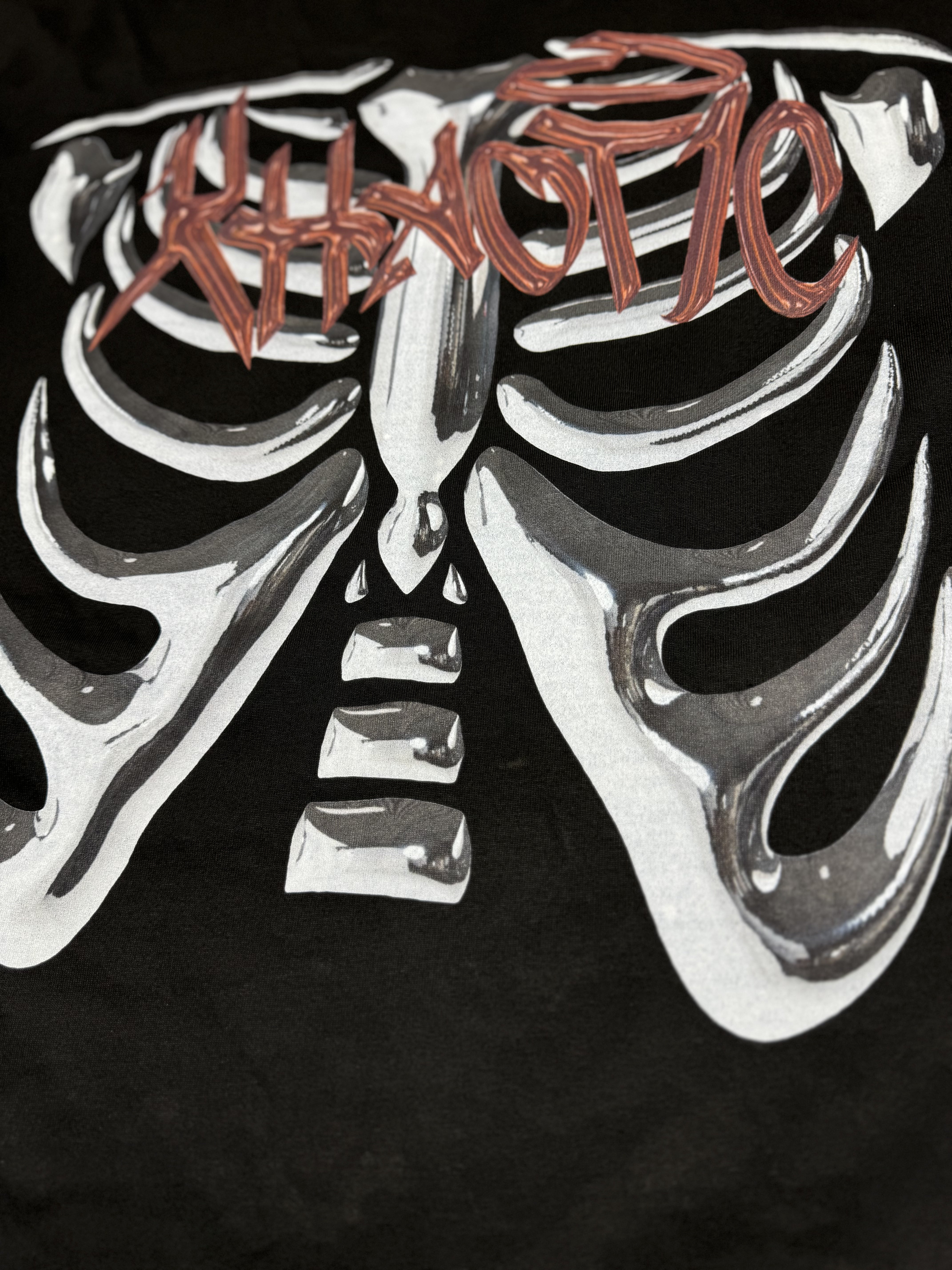 Chrome Skelly Tee