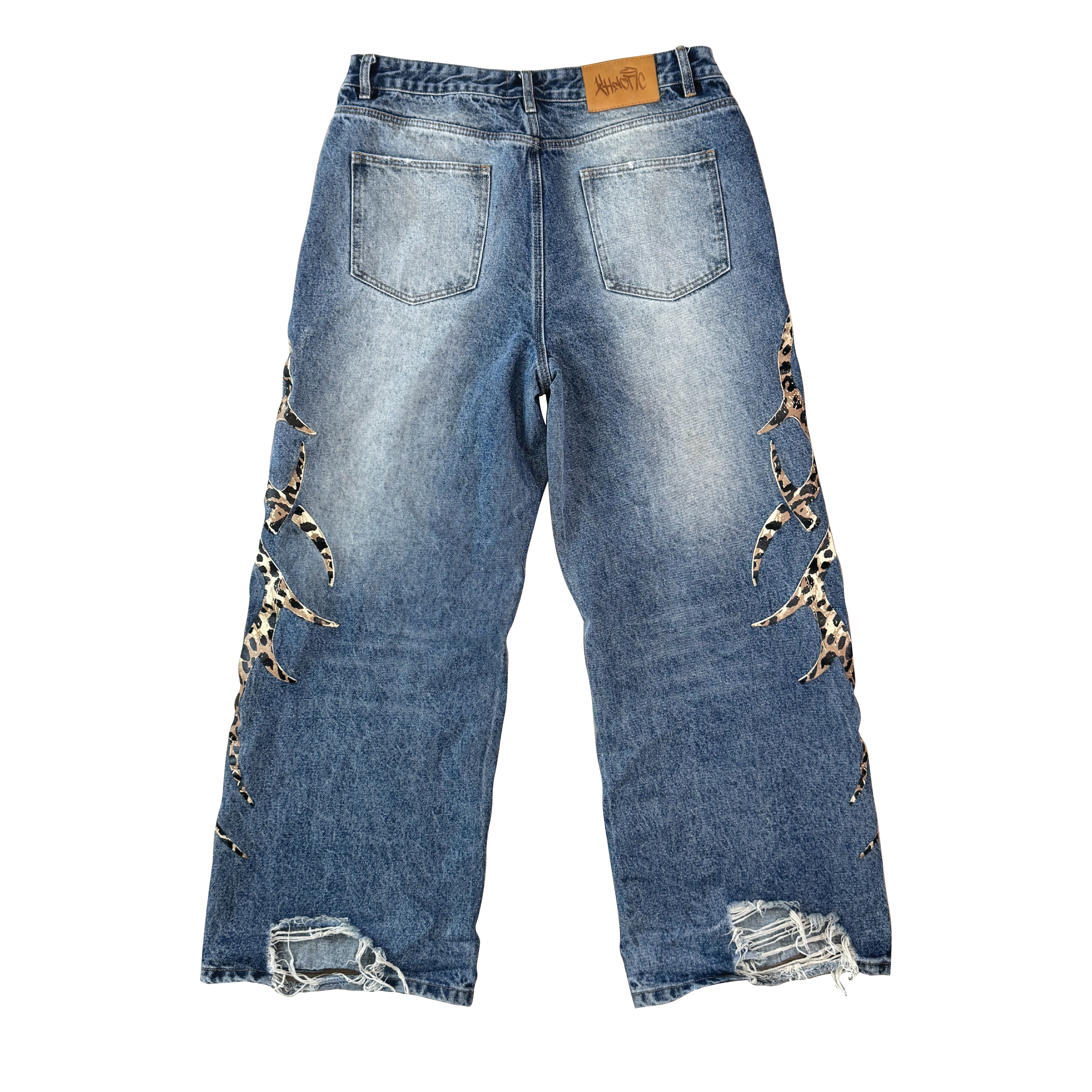 Baggy Leopard Denim