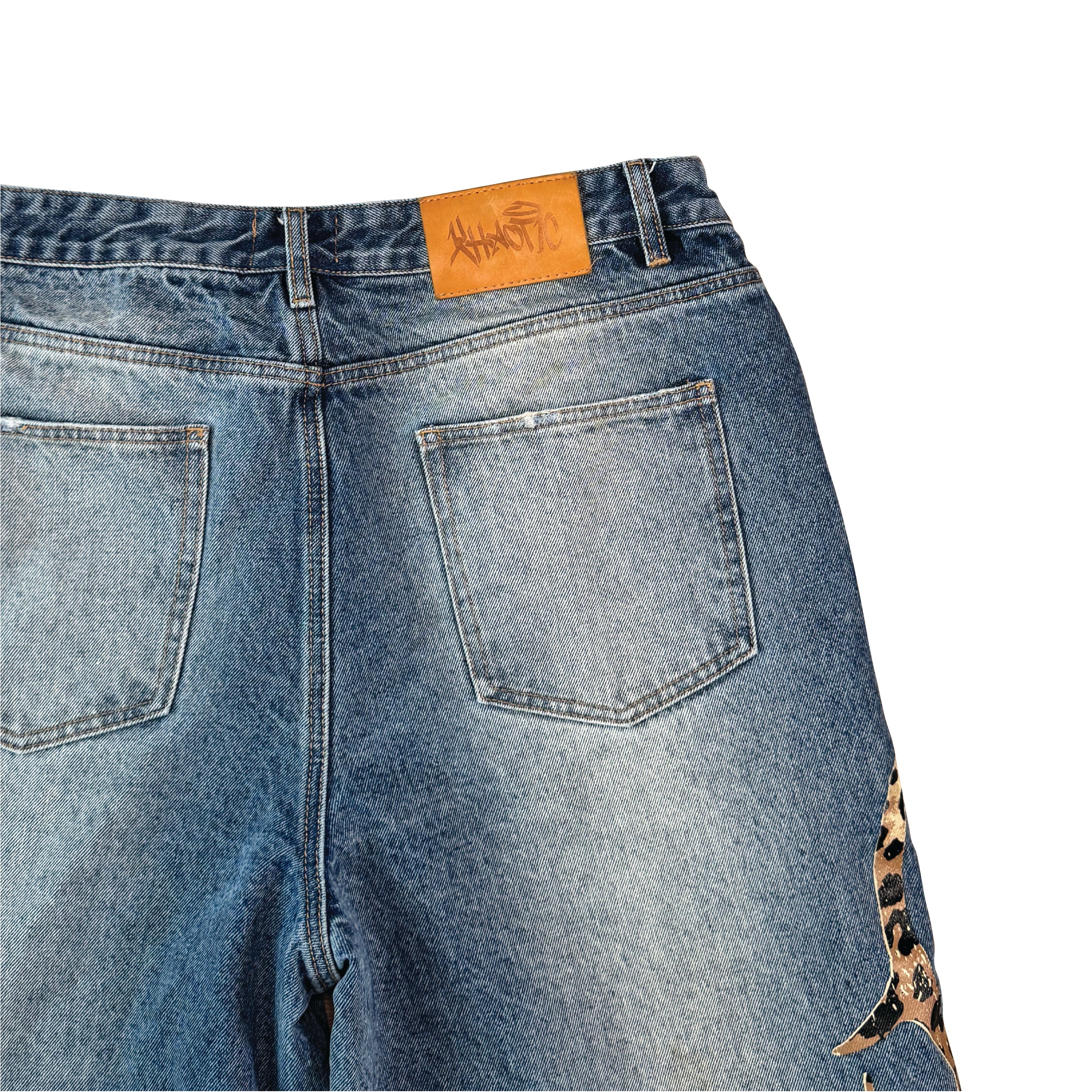 Baggy Leopard Denim