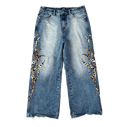 Baggy Leopard Denim
