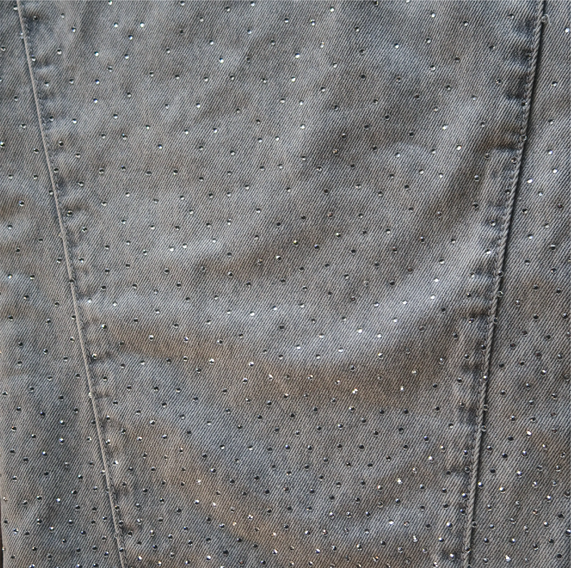 Rhinestone Denim (Grey) Khaotic